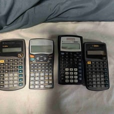 Texas Instruments Scientific Calculator Black Blue Advanced DAL lot of 4