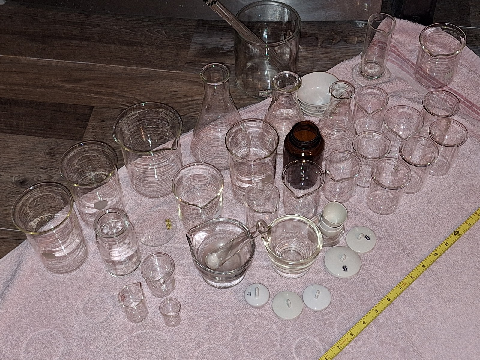 Large Vintage Pyrex Chemistry Lot
