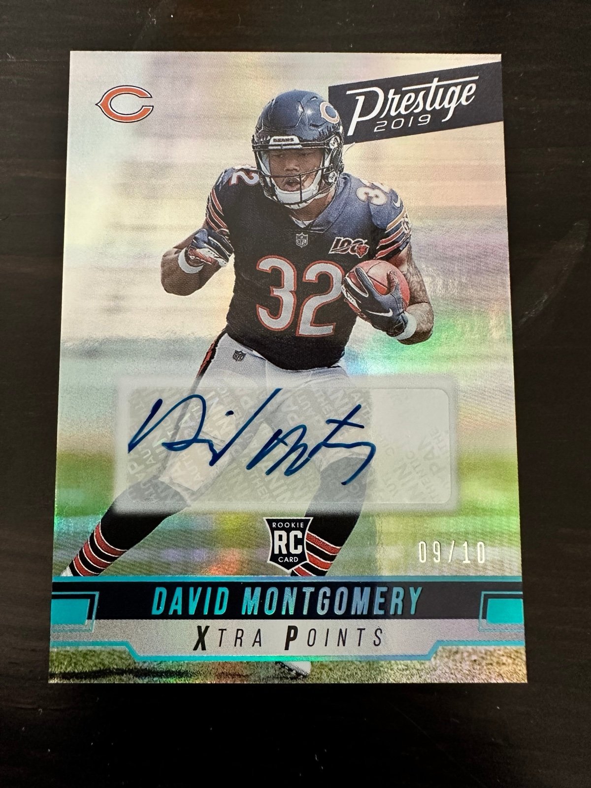 2019 David Montgomery rookie auto 09/10