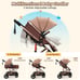 Foldable Baby Stroller Reversible Bassinet, Travel Stroller for Newborn Baby