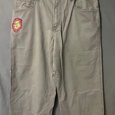 Vintage JNCO Jeans Khaki Pants 40x32 Baggy Wide Leg Y2K Rave Skater Logo