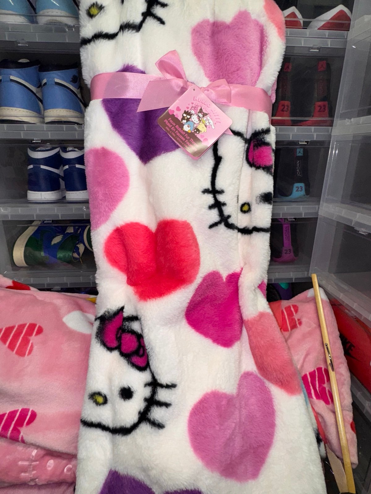 Hello Kitty Faux Fur Blanket