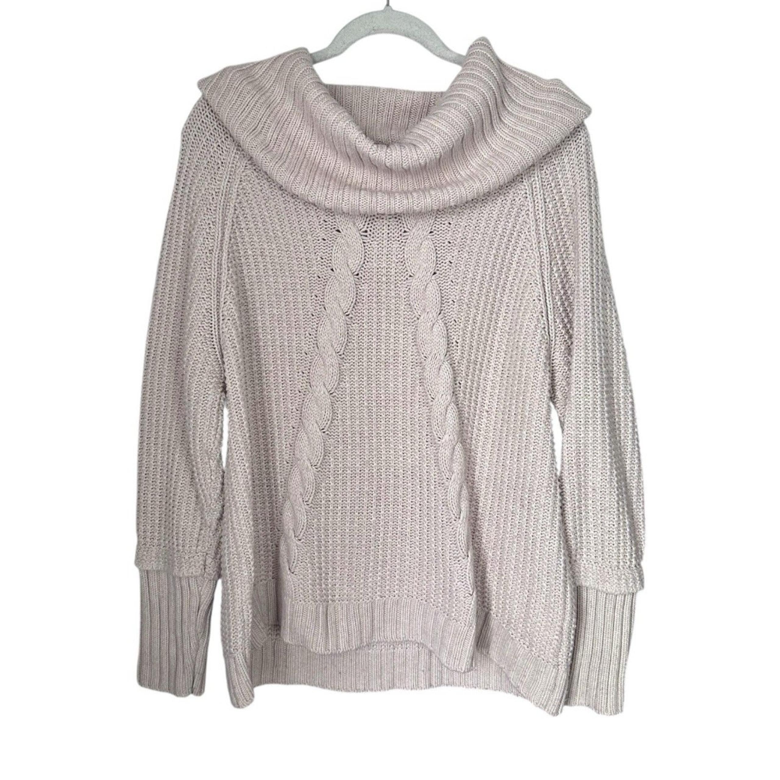 Womens Sz XL Light Pink Sweater Long Sleeve Cowl Neck Pullover - Ivanka Trump