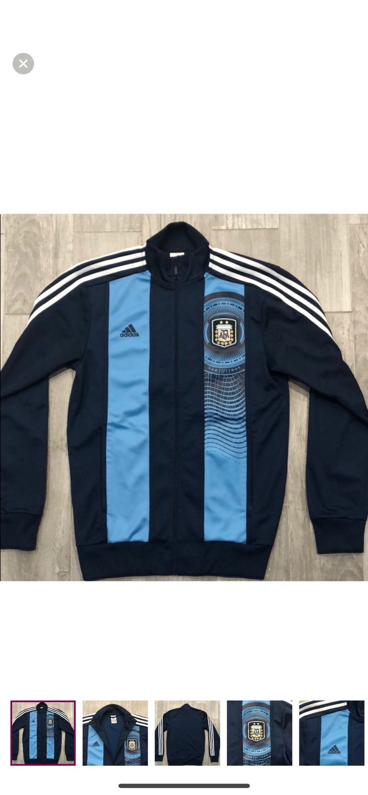 NWOT Official Argentina FIFA Adidas Jacket