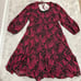 Torrid Burgundy Paisley Tea Length Clip Dot Open Back A-Line Dress Plus Size 1X