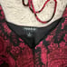 Torrid Burgundy Paisley Tea Length Clip Dot Open Back A-Line Dress Plus Size 1X