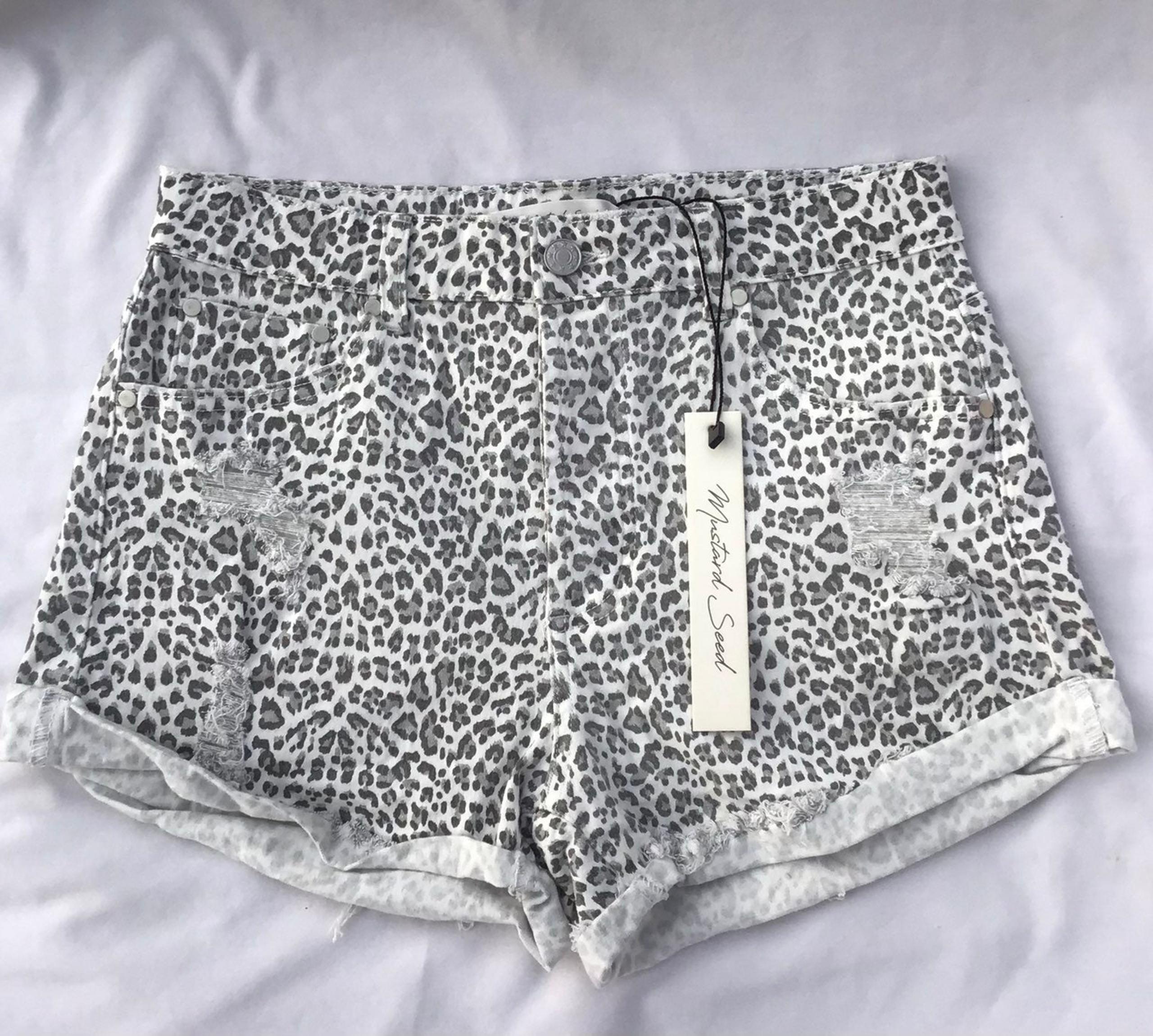 Mustard Seed Animal Print Shorts