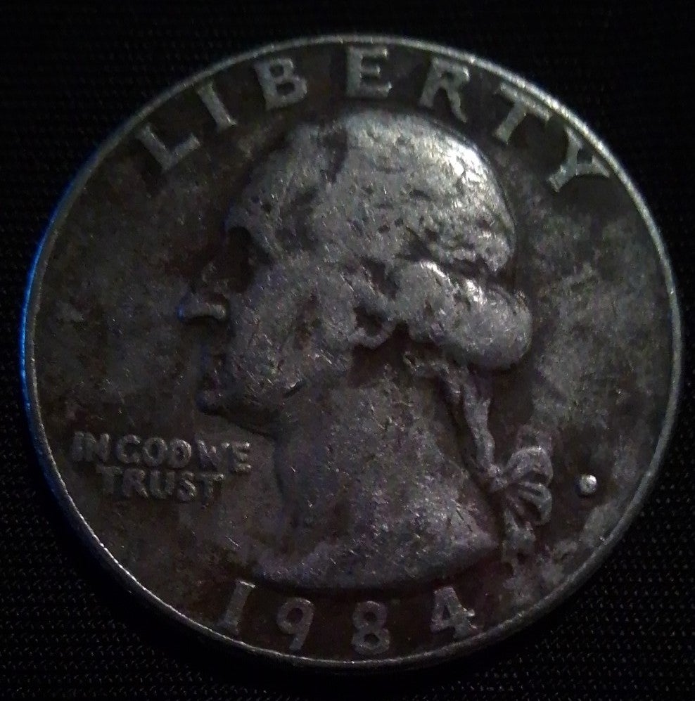 Vintage 1984 Washington Quarter error coin