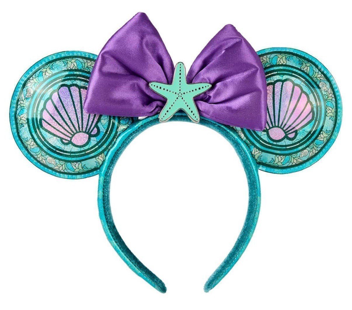Loungefly Disney Princess Stained Glass Little Mermaid Ears Headband | SHIPS NOW