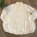 NWT FREE PEOPLE COTTON NOVA SHIRT DRESS BUBBLE HEM MINI WHITE LONG SLEEVE SZ SM