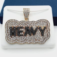 14K Gold Plated Cubic Zircon Pendant, INUS1BR264
