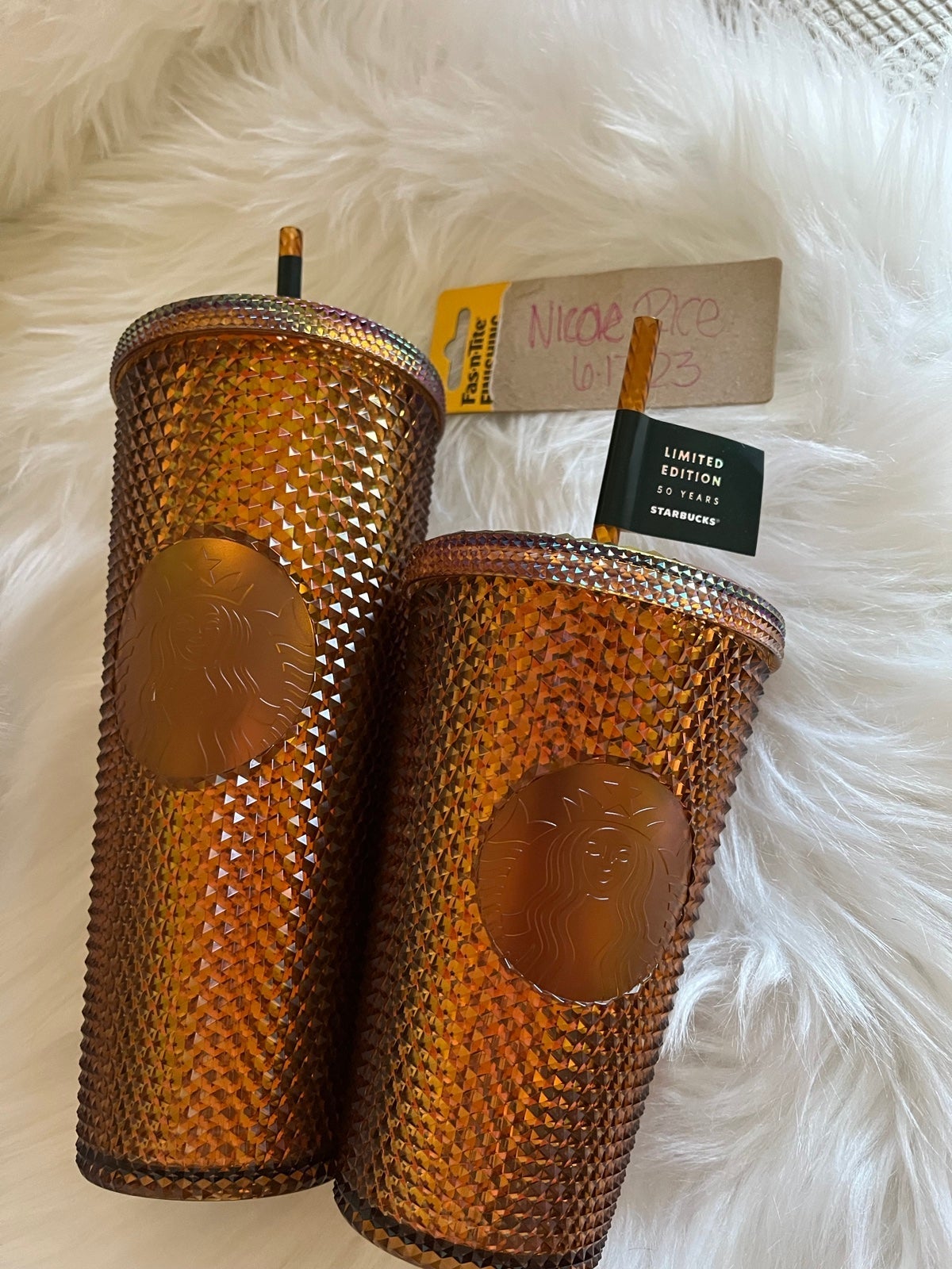 Starbuck tumbler 50th anniversary
