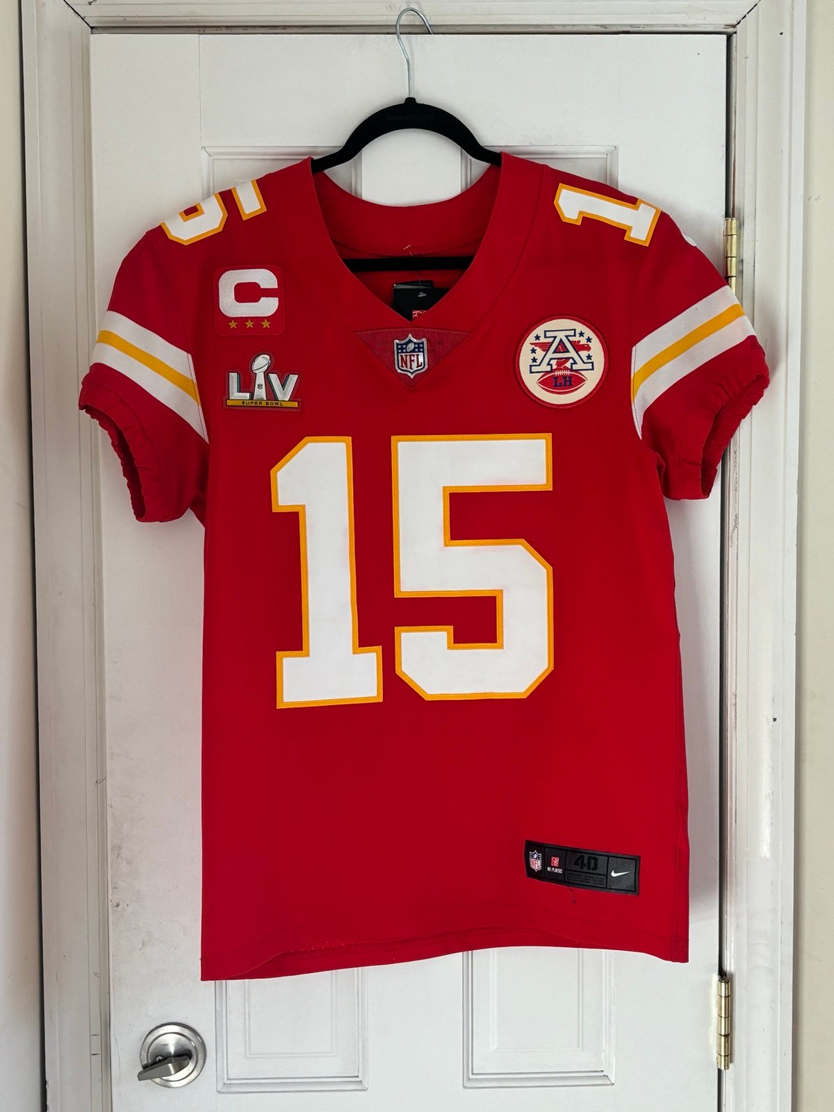 Authentic Patrick Mahomes Kansas City Chiefs Super Bowl 55 Nike Elite Jersey