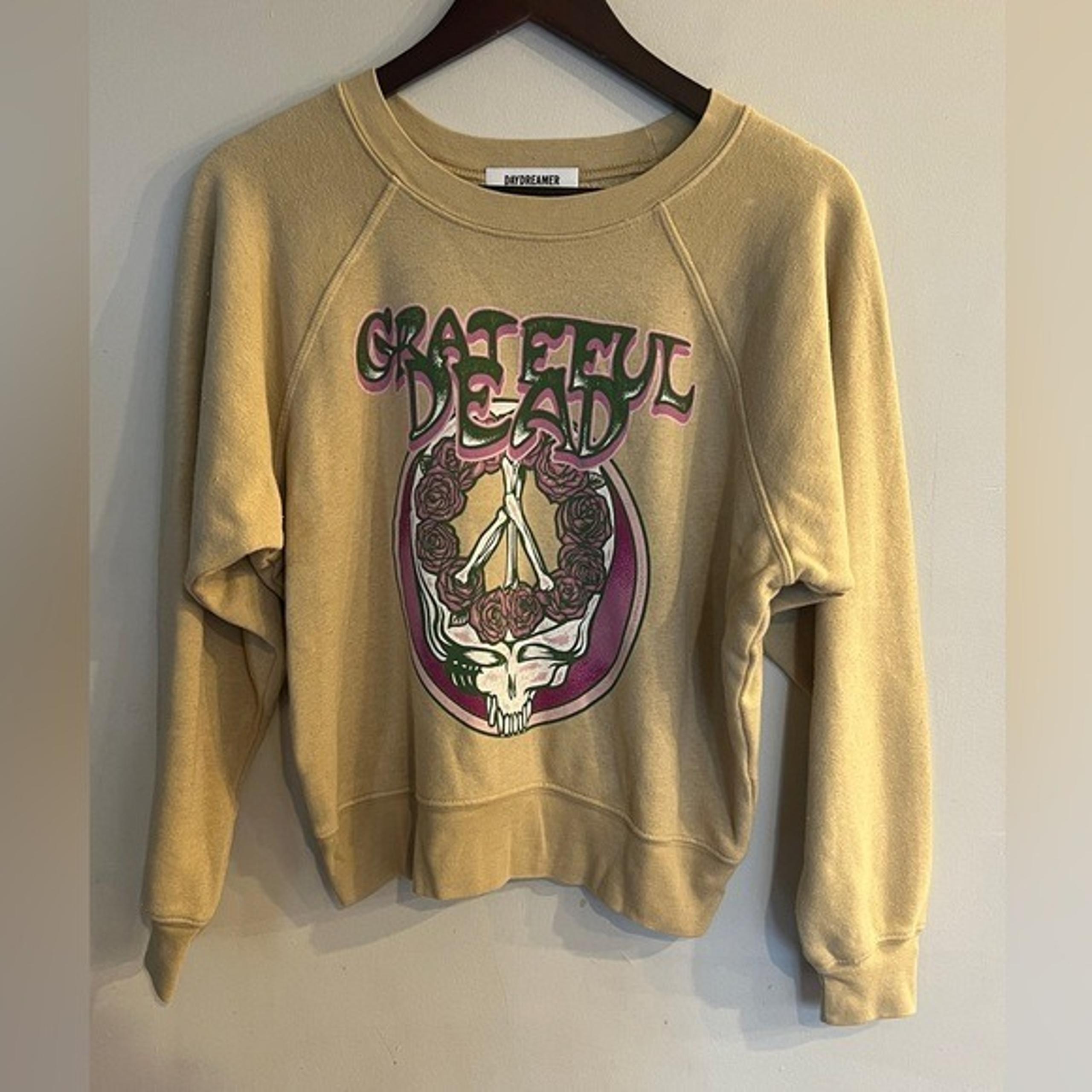 DAYDREAMER Women’s Beige Grateful Dead Sweatshirt Size S