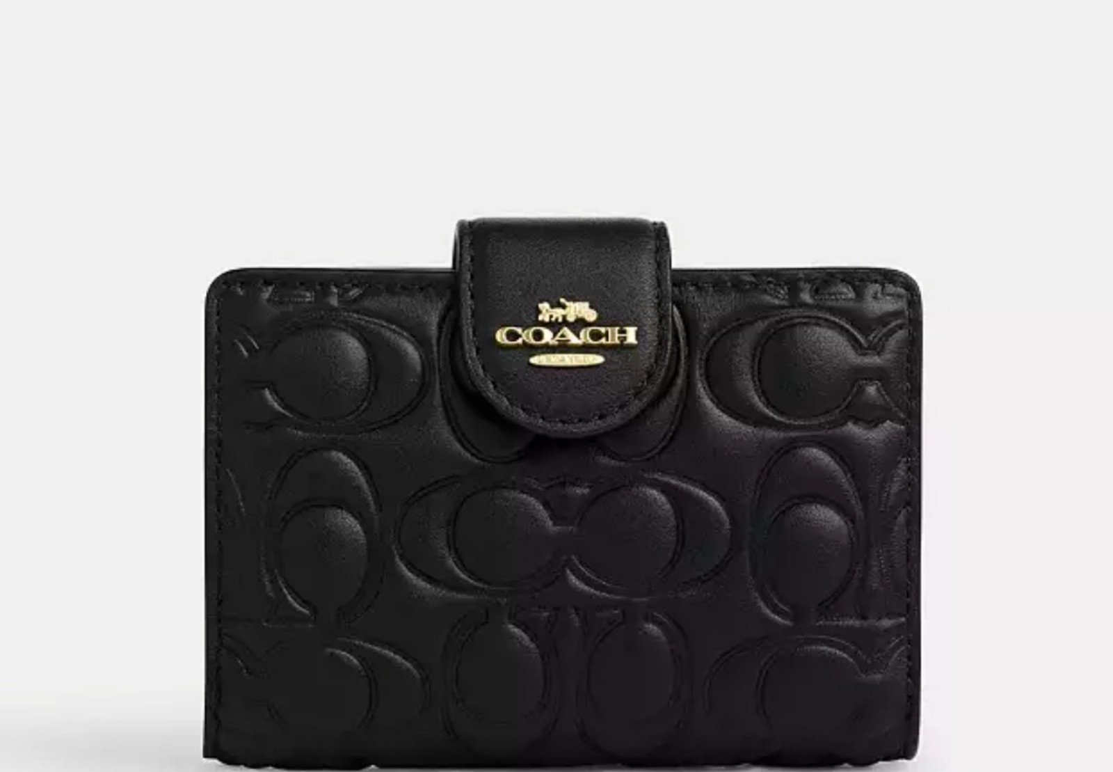 Coach Medium Corner Zip Wallet In Signature Leather