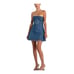 Sami Miro Vintage x Levi's Strapless Denim Circle Pocket Dress Size X-Large