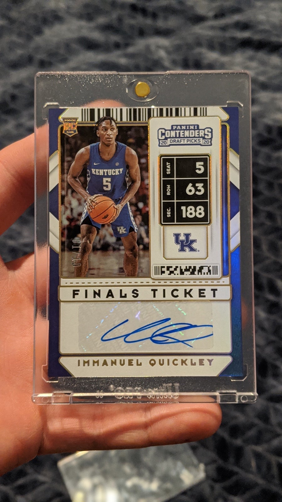 2020 Immanuel Quickley Contenders DP Auto /10