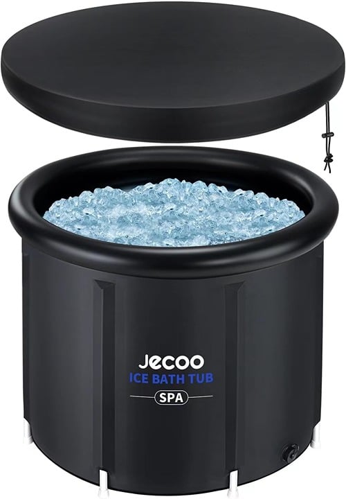 Jecoo Cold Plunge Tub XL 116 Gallons Ice Bath Tub, Multiple Layered Portable Ice