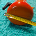 Vintage Aubeco Depose Orange Enamel Mid Century Modern MCM Coffee Tea Pot France