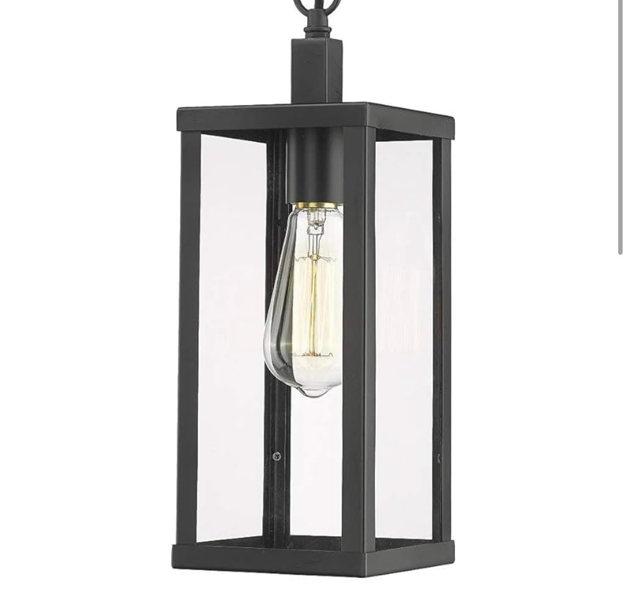 Hanging Glass Porch Light