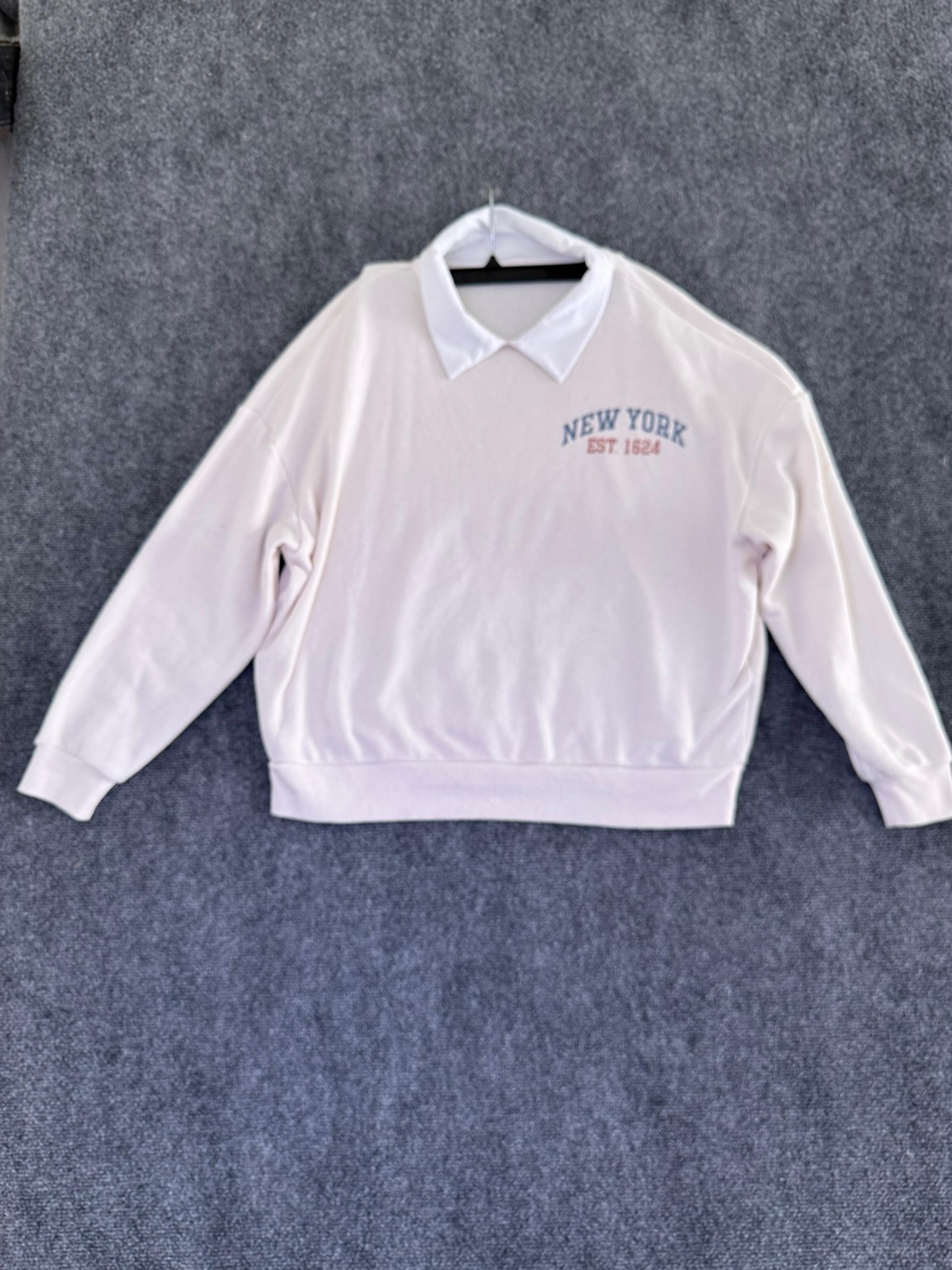 Greyson Thread Small White Cotton Sweater.