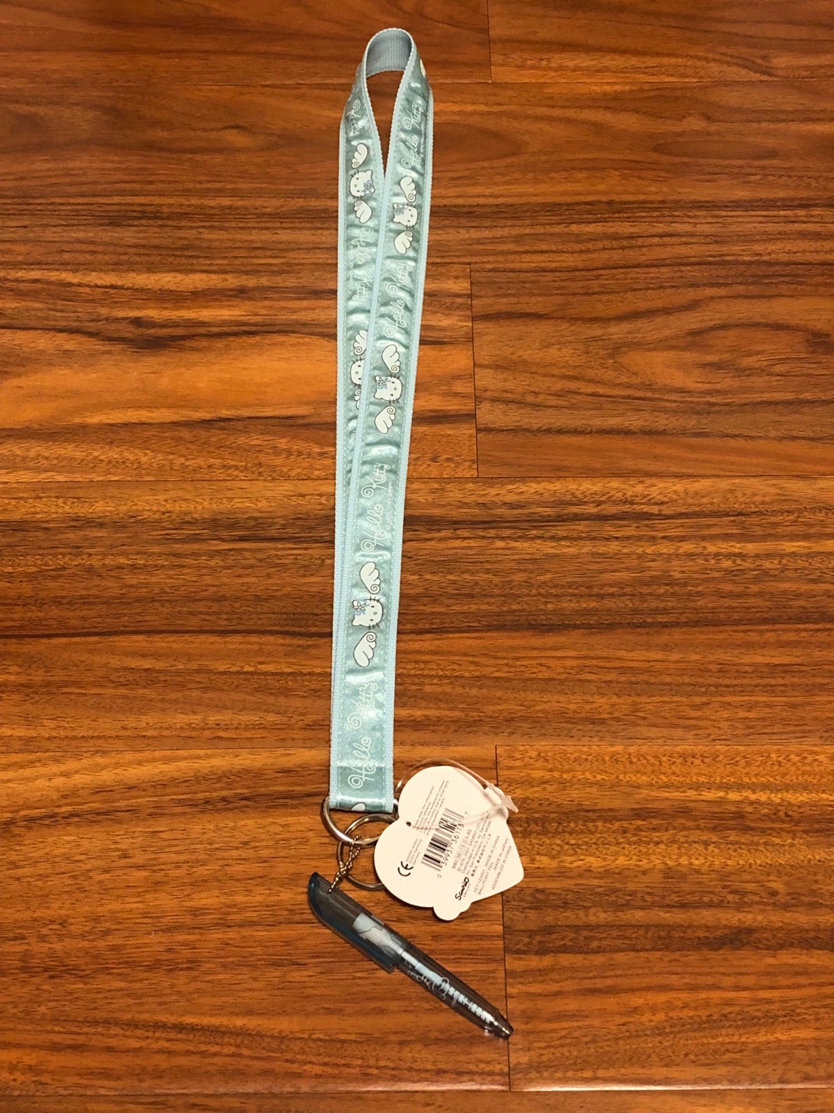 Vintage 2001 Sanrio Hello Kitty Blue Angel Lanyard