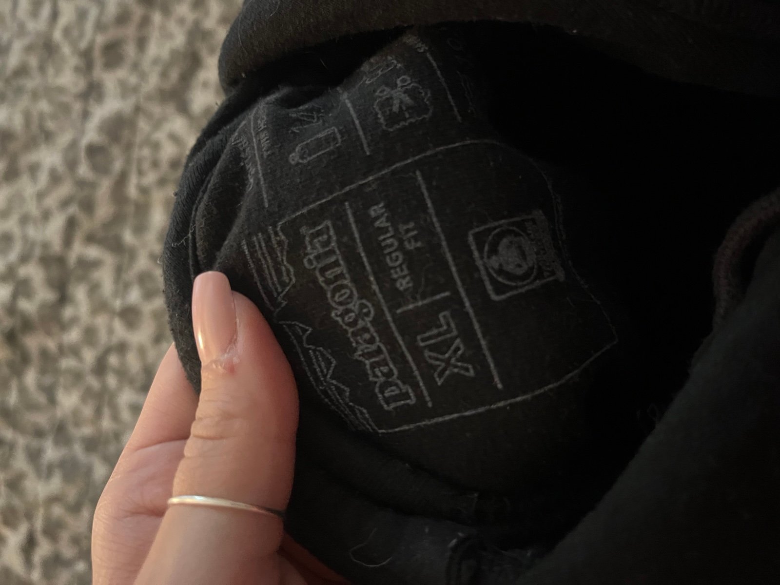 Patagonia hoodie (xl) - detail