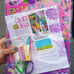Lisa Frank make a memory scrapbook kit