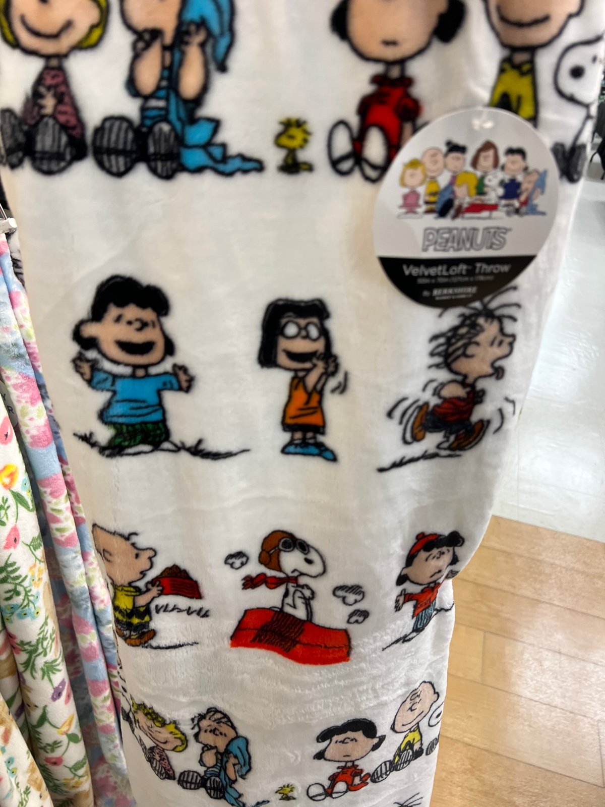 Peanuts Charlie Brown Gang Velvety Soft Throw Blanket New