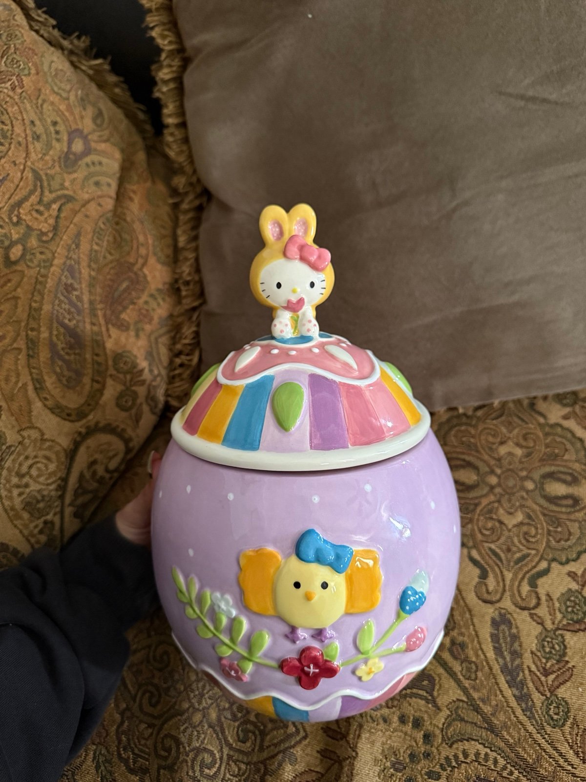 Hello Kitty Easter Egg Cookie Jar