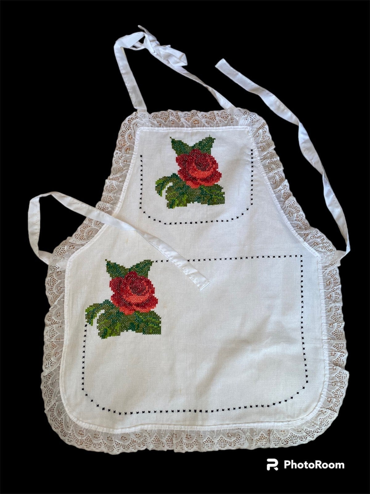 Embroidered Kitchen Apron