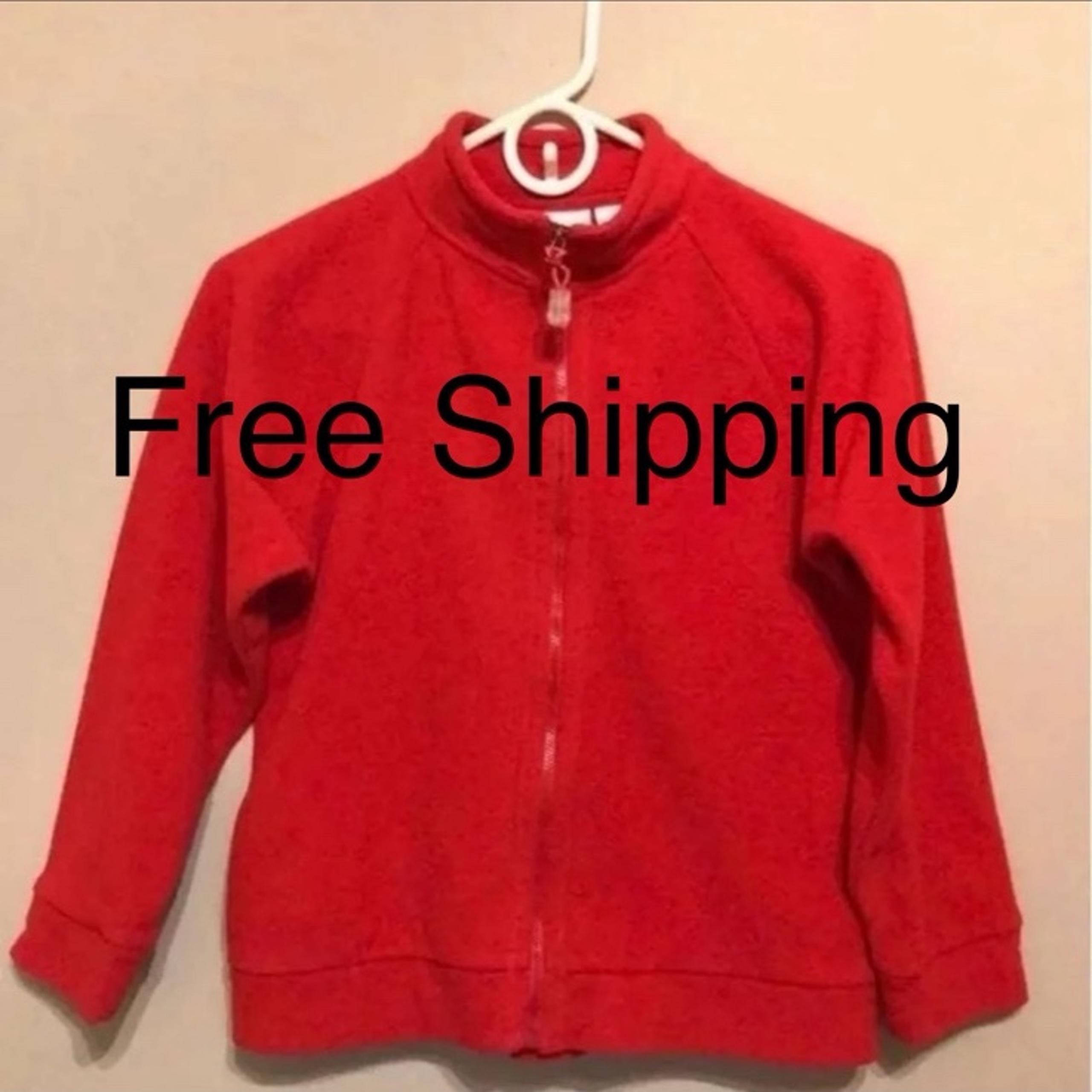 Circo Jacket Girls size 10-12 Red Coat Soft Fleece