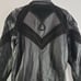 Womens Vintage Winlit Leather Jacket Black Genuine short Trench Coat Medium