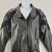Womens Vintage Winlit Leather Jacket Black Genuine short Trench Coat Medium