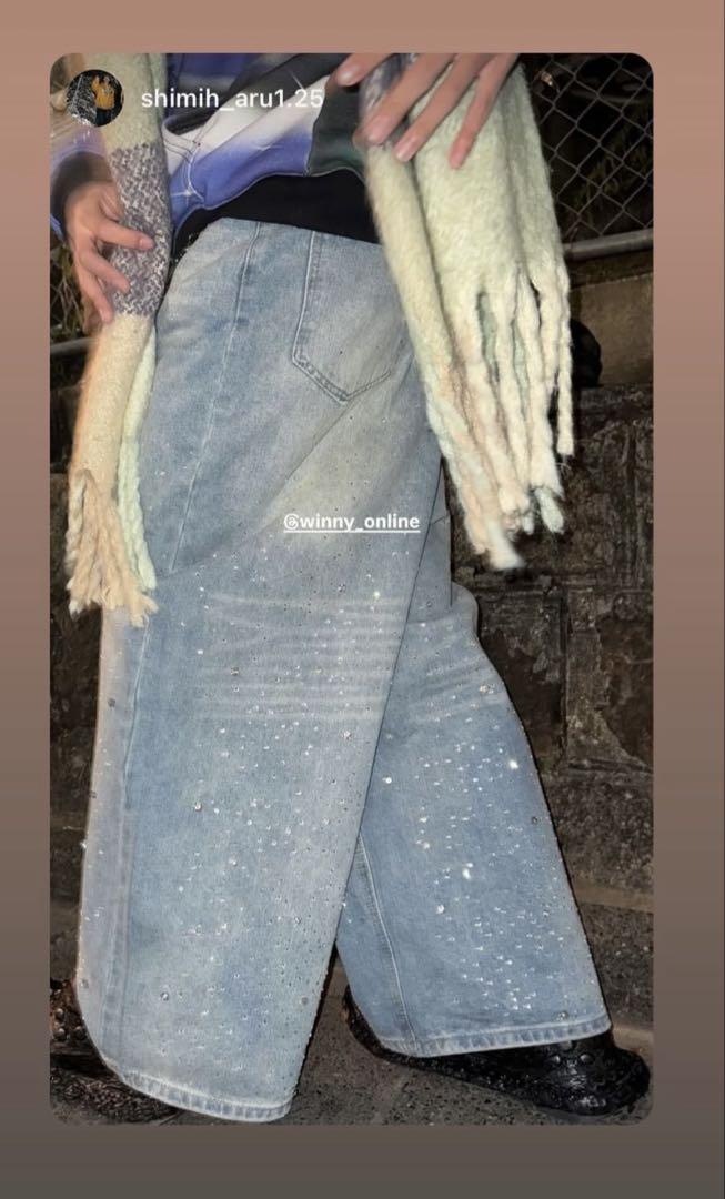 Glitter Swag Baggy Denim Y2K archive