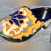 Vintage Mid Century Antique Signed REGINA GOUDA HOLLAND Majolica Porcelain Shoe