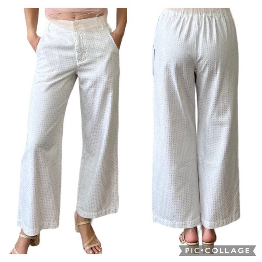 YFB Young Fabulous & Broke Ryker Rhinestone Wide Leg Jeans Pants White Denim L