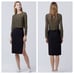 Diane Von Furstenberg Noemi Double Side Zipper Skirt Navy Blue DVF Women Size 10