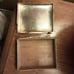 Vintage 1930s sailing ship embossed silver plated with wooden compartment box