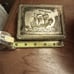 Vintage 1930s sailing ship embossed silver plated with wooden compartment box