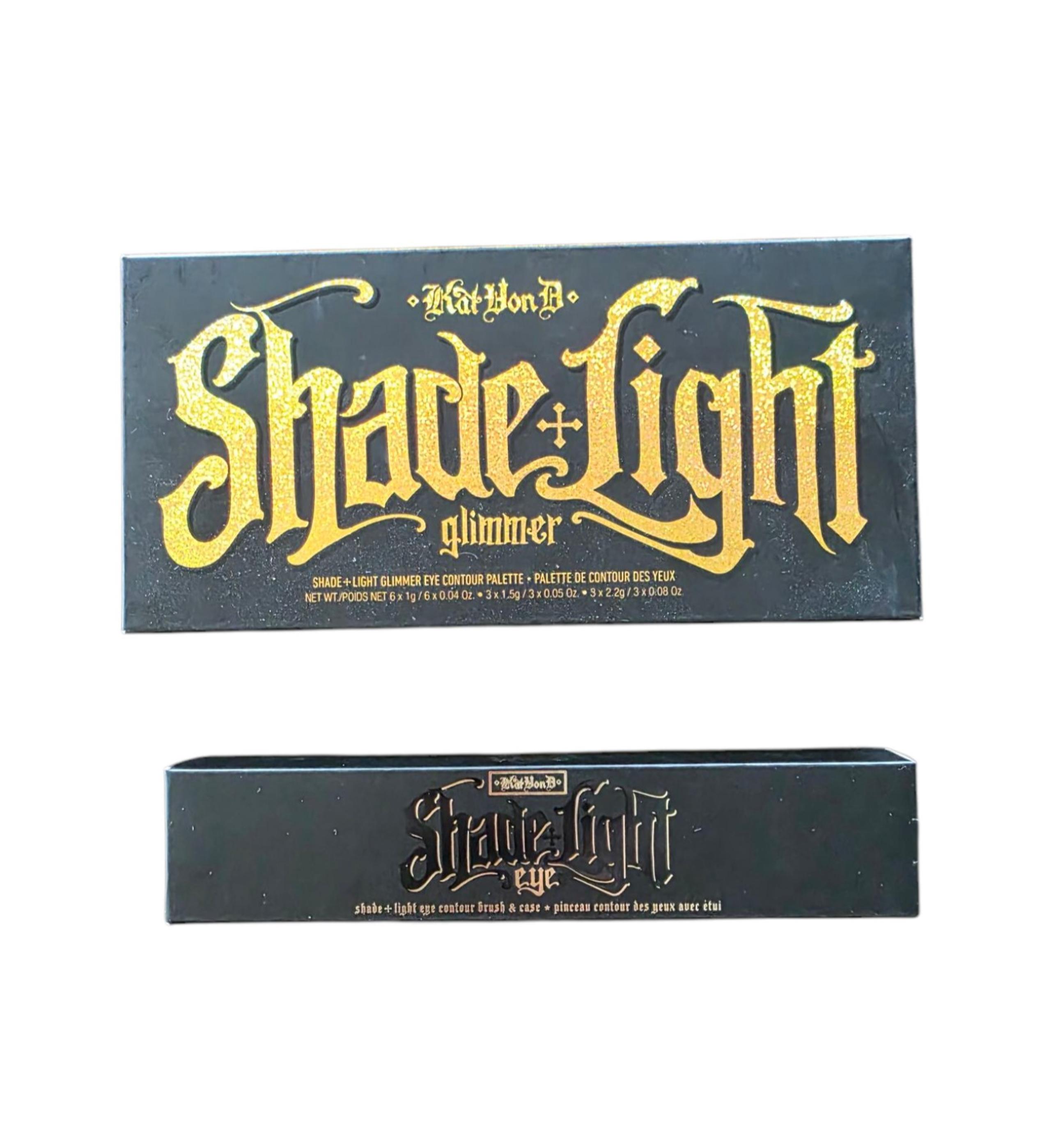 Kat Von D Shade + Light Glimmer Eye Contour Palette with Bonus Eye Brush