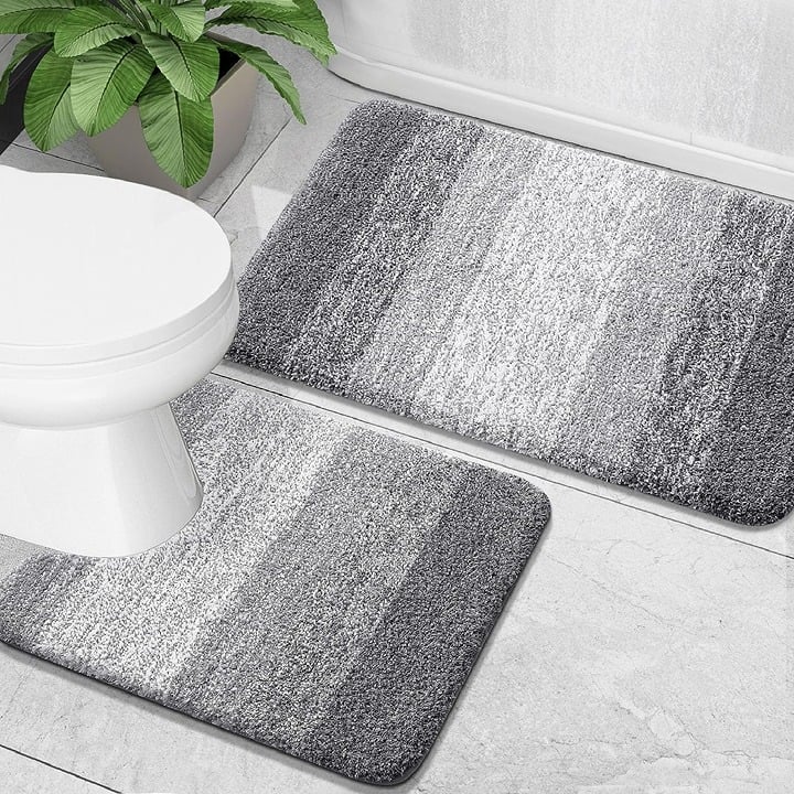 Luxury Bathroom Rug Set 2 Piece, (24 x16 +24 x20\