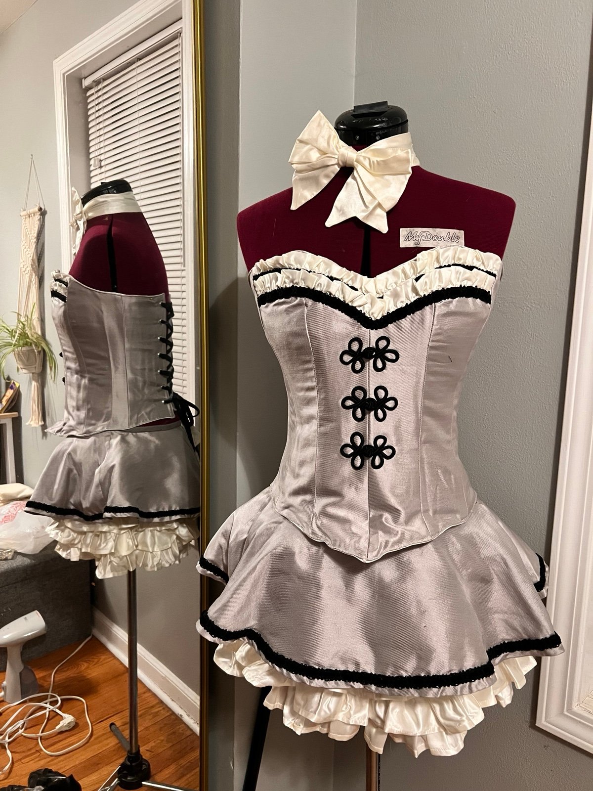 Corset and ruffle skirt cosplay costume