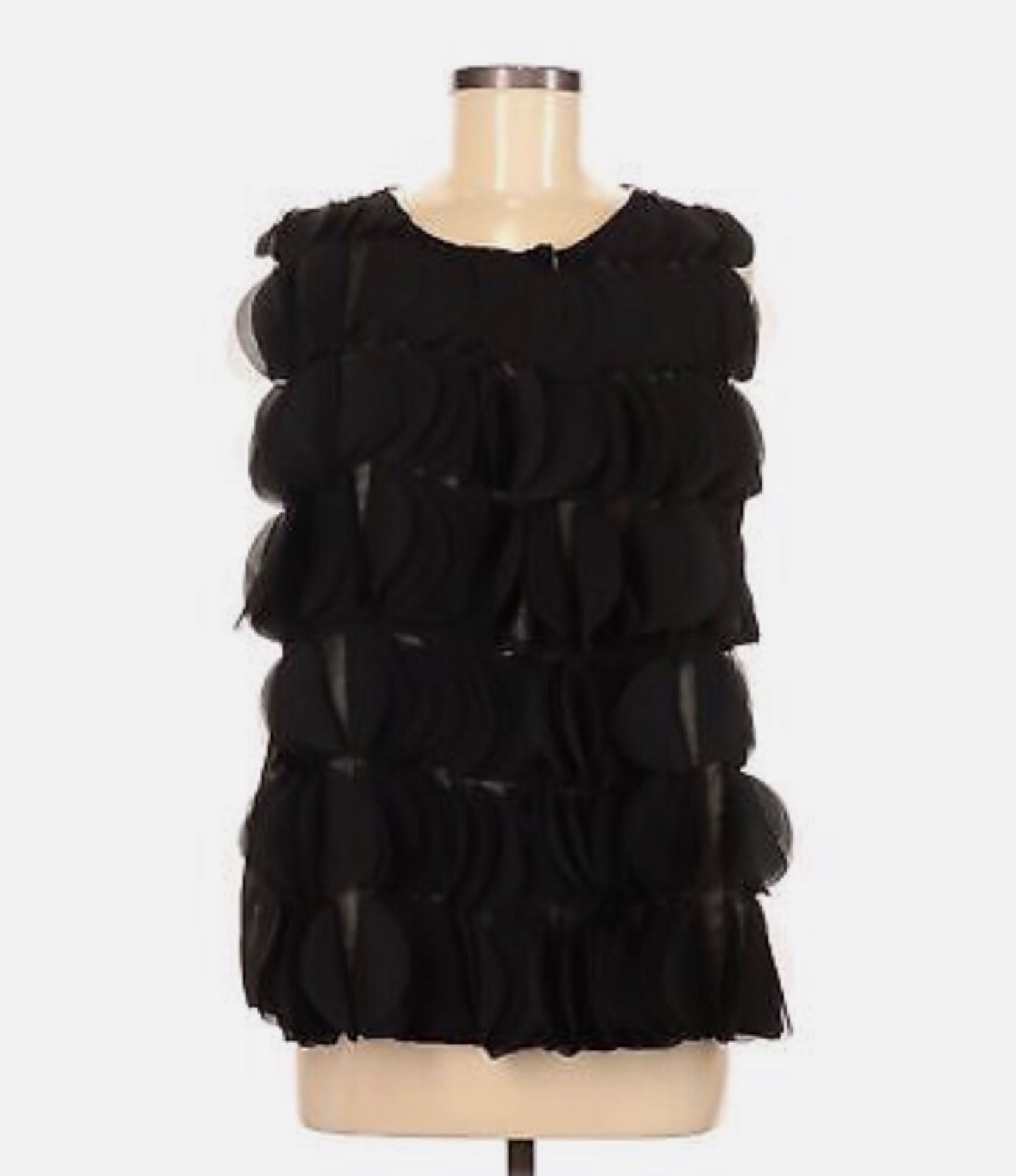 Miguelina Silk Petal/ Geometric Top