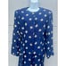 Vtg Maggy London By Jeannene Booher Blue Brocade Silk Floral Skirt Suit Set 12