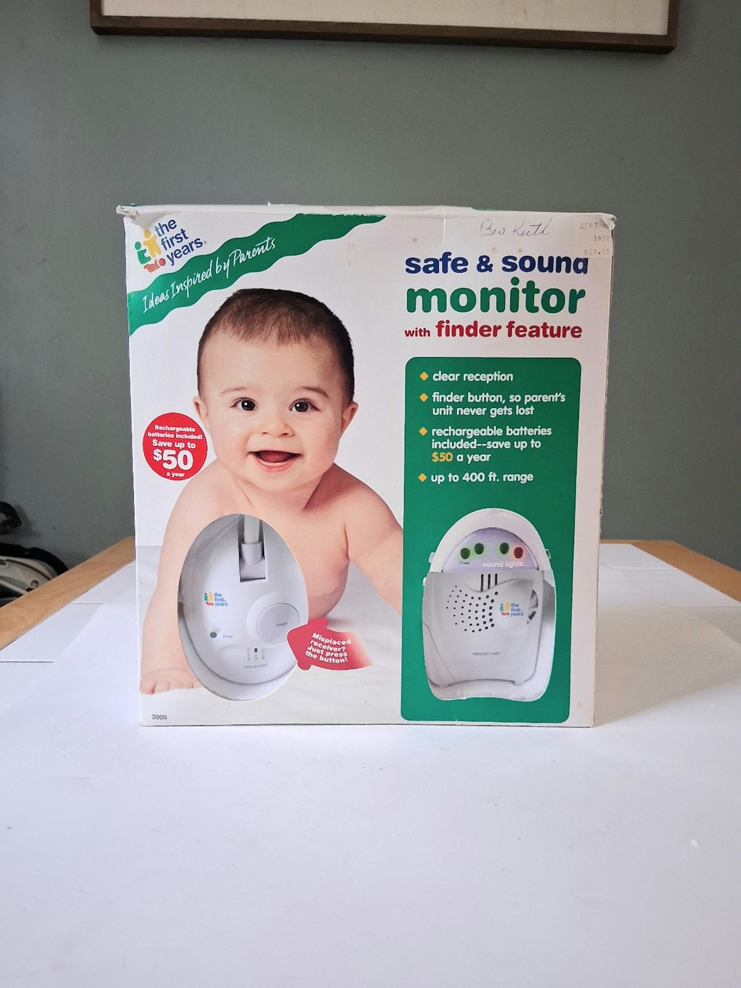 The First Years Safe & Sound Baby Monitors W/ Finder Portable Rechargeable Set