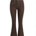 FRAME Le Crop Mini Boot Cropped Coated Bootcut Brown Jeans - 23