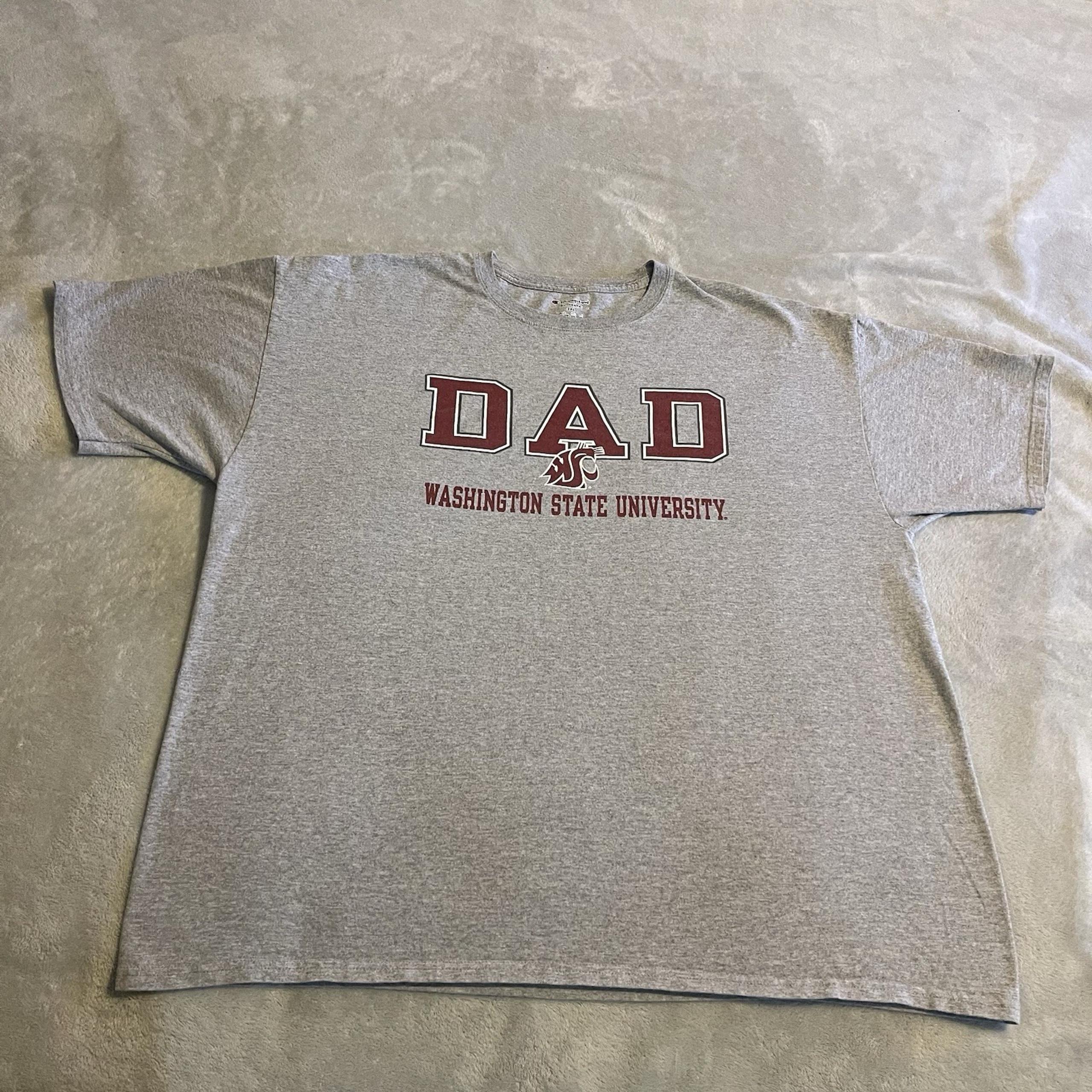 WSU Cougars Shirt Men 2XL Gray Champion Dad Crew Neck Sportswear NCAA Gym Tee