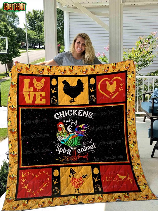Girl Loves Chicken Fleece Blanket