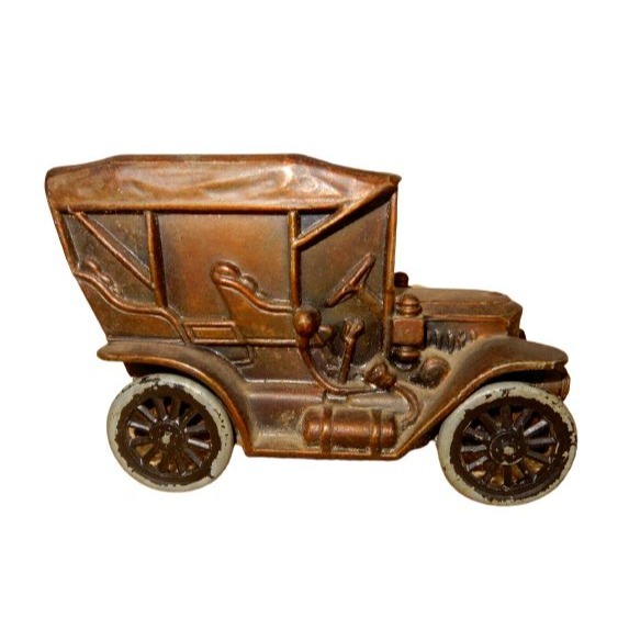 Awesome vintage 1910 model Stanley Steamer car coin bank